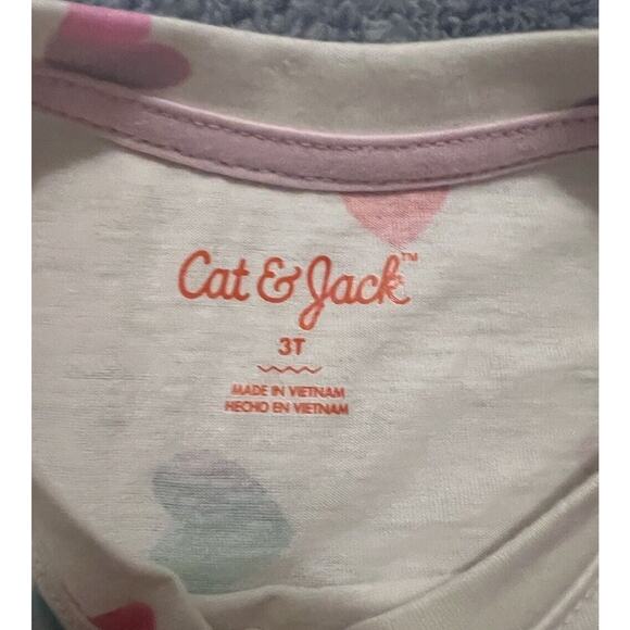 Cat & Jack Size 3T Denim Easy On & Off Shorts With Heart T-Shirt. New T2 - Picture 5 of 11
